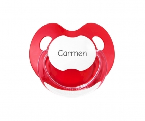 Red Personalised Retro Soother