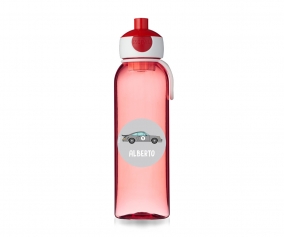 Personalised Campus Pop-Up Drinking Bottle Red Racing Car 500ml