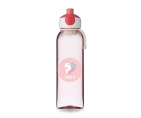 Garrafa rosa personalizada Campus Pop-Up 500 ml Unicrnio 