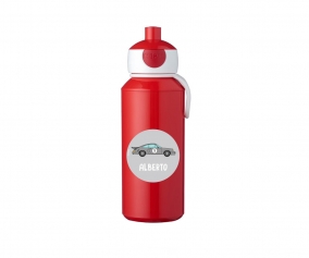 Personalised Campus Pop-Up Drinking Bottle Red Racing Car 400ml