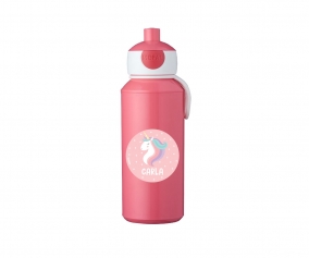 Borraccia Campus Pop-Up Rosa 400ml Personalizzata Unicorno