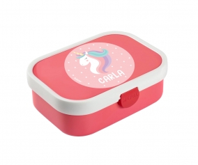 Midi Lunch Box Campus Rosa Personalizzato Unicorno