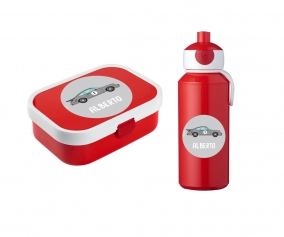 Personalised Campus Lunch Pack Red Racing Car
