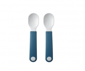 set 2 pcs cuillre d'apprentissage mio - Deep Blue