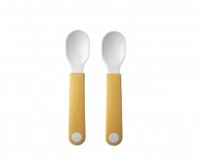 2 Baby Spoons Mio Yellow