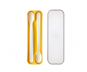 set 2 pcs longues cuillres mio - Yellow