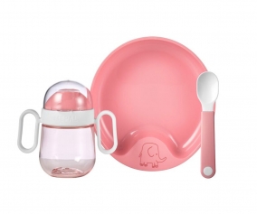Children's Tableware 3-Piece set Mio Deep Pink