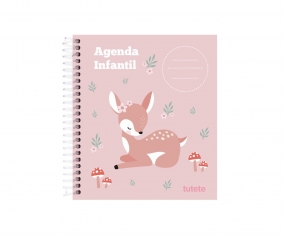 Pequena Agenda Creche Sweet Deer Personalizada