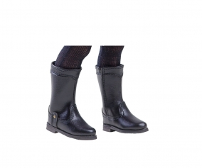 Bottes Noires pour Poupe Amiga