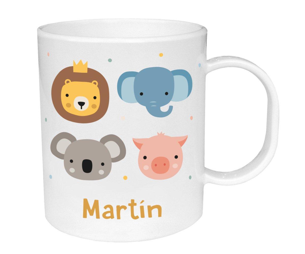 Tazza Plastica Personalizzata Animal Friends