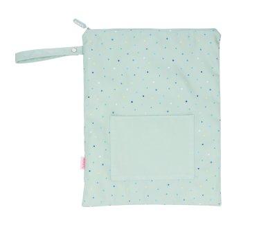 Bolsa Impermeable Grande Dots Sage Personalizable