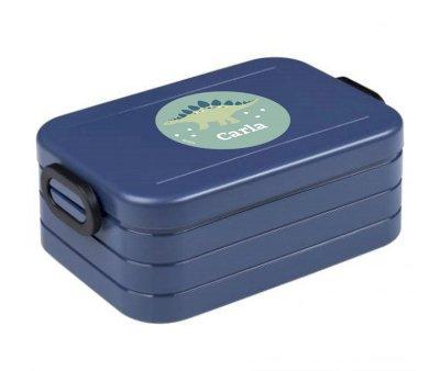 Personalised Nordic Blue Denim Bento Box