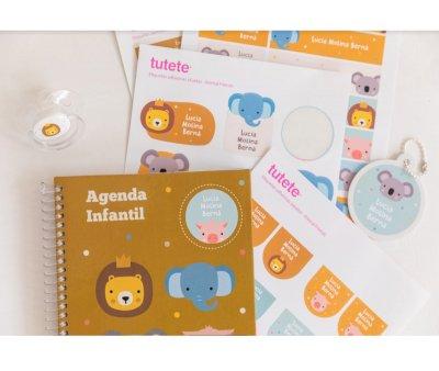 Pequea Agenda Guardera Personalizable Tutete Animal Friends