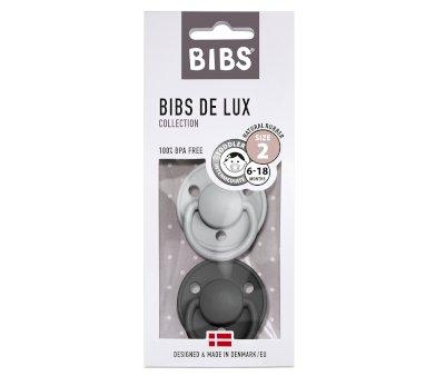 2 Chupetas BIBS De Lux Cloud/Black