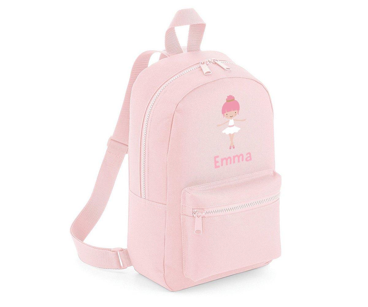 Mochila Mini Fashion Rosa Personalizada Bailarina