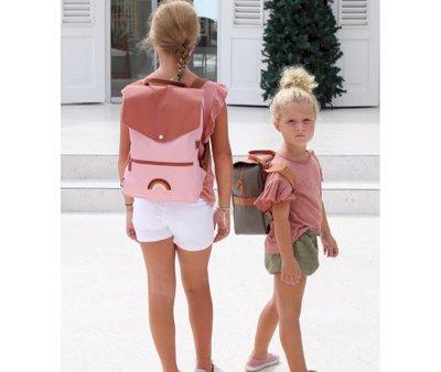 Personalised Eef Rainbow Large Backpack