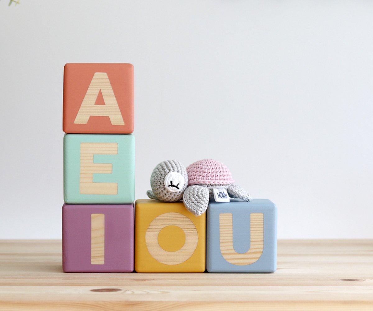 Cubos de Madera para Niños (Personalizado $890) | Wooden Cubes for Kids