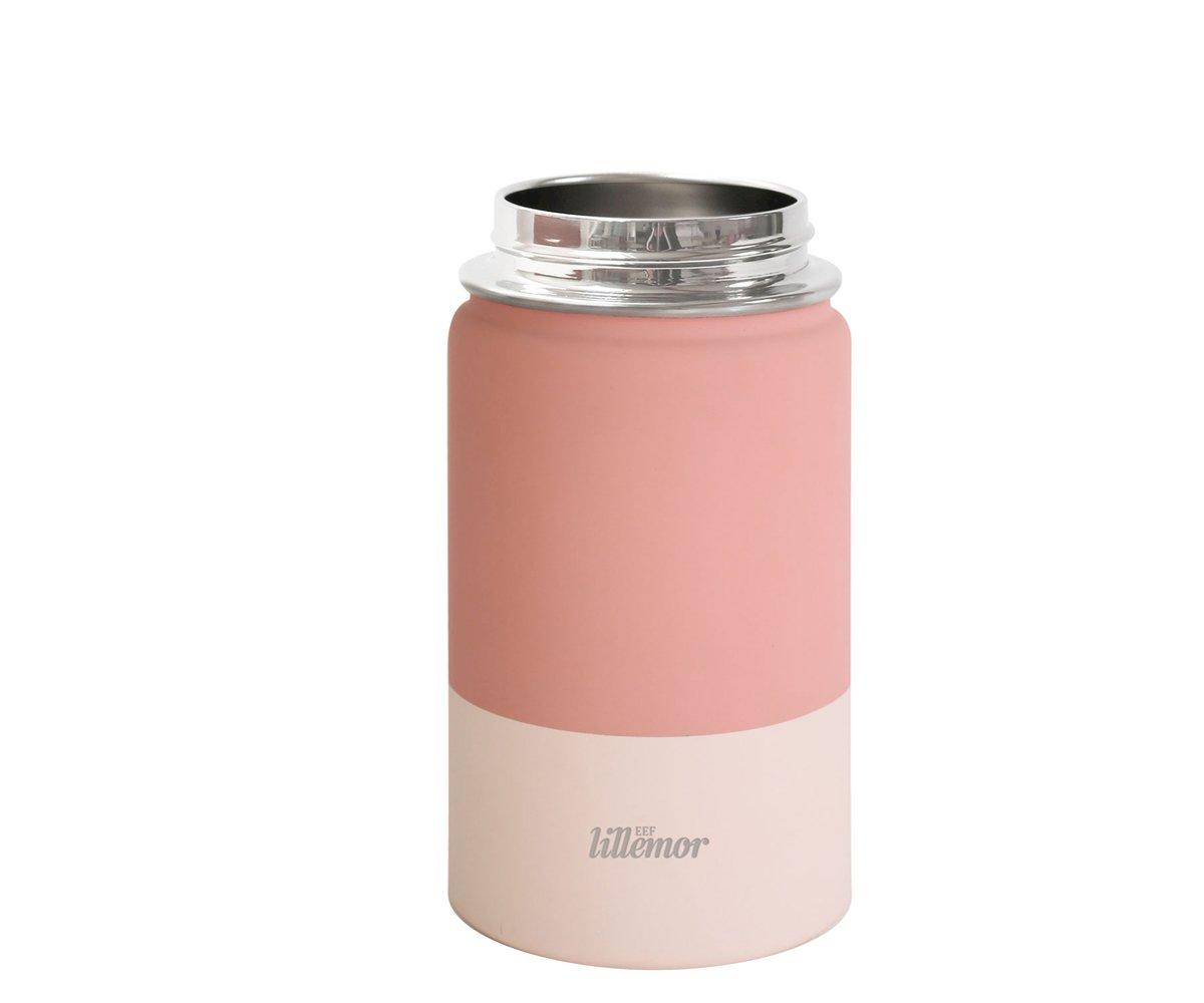 Pink/Cream Stainless Steel Thermal Bottle 375ml - Tutete