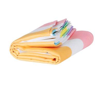 Toalla Playa Large Microfibra Summer Rainbow Pastel Personalizable