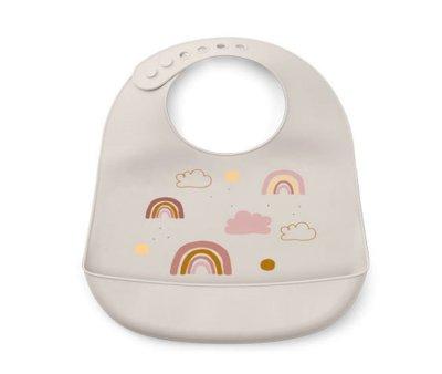 2 Bavoirs Silicone Tilda Rainbow Love