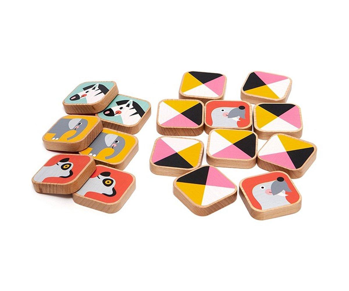 Wooden Animal Memo Game