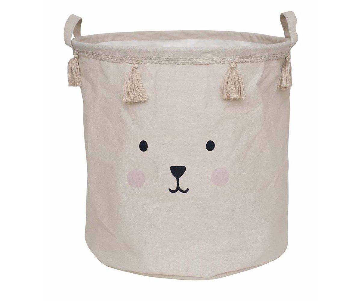 Cesta De Armazenamento Teddy Beige