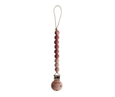Attache-Sucette Mushie Cleo Redwood