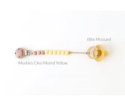Attache-sucette Mushie Cleo Muted Yellow