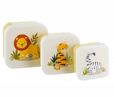 Savannah Safari Lunch Boxes - Set of 3