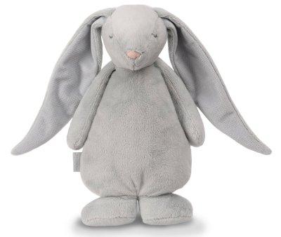 Peluche Luz-Sonido Conejo Moonie Gris Personalizable