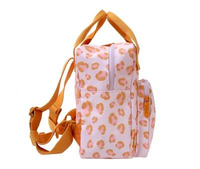 Mochila Animal Print Leopard Pequea Personalizable