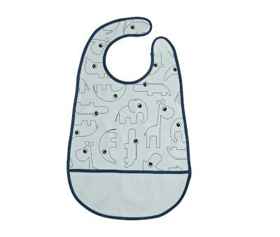 Babero Largo Contour Azul Personalizable