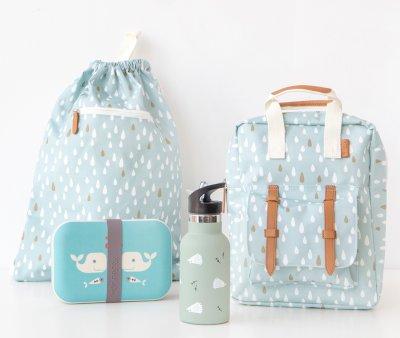 Mini Sac  dos Personnalisable Fresk Gouttes Menthe