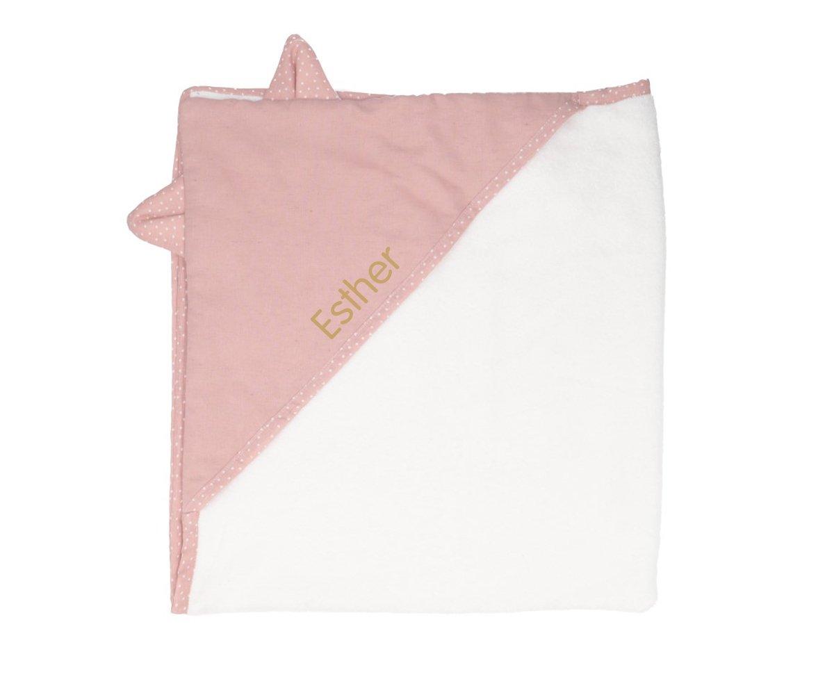 Capa De Baño Mini Dot Rosa Personalizable