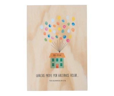 Cadre en Bois Personnalisable Empreintes cole