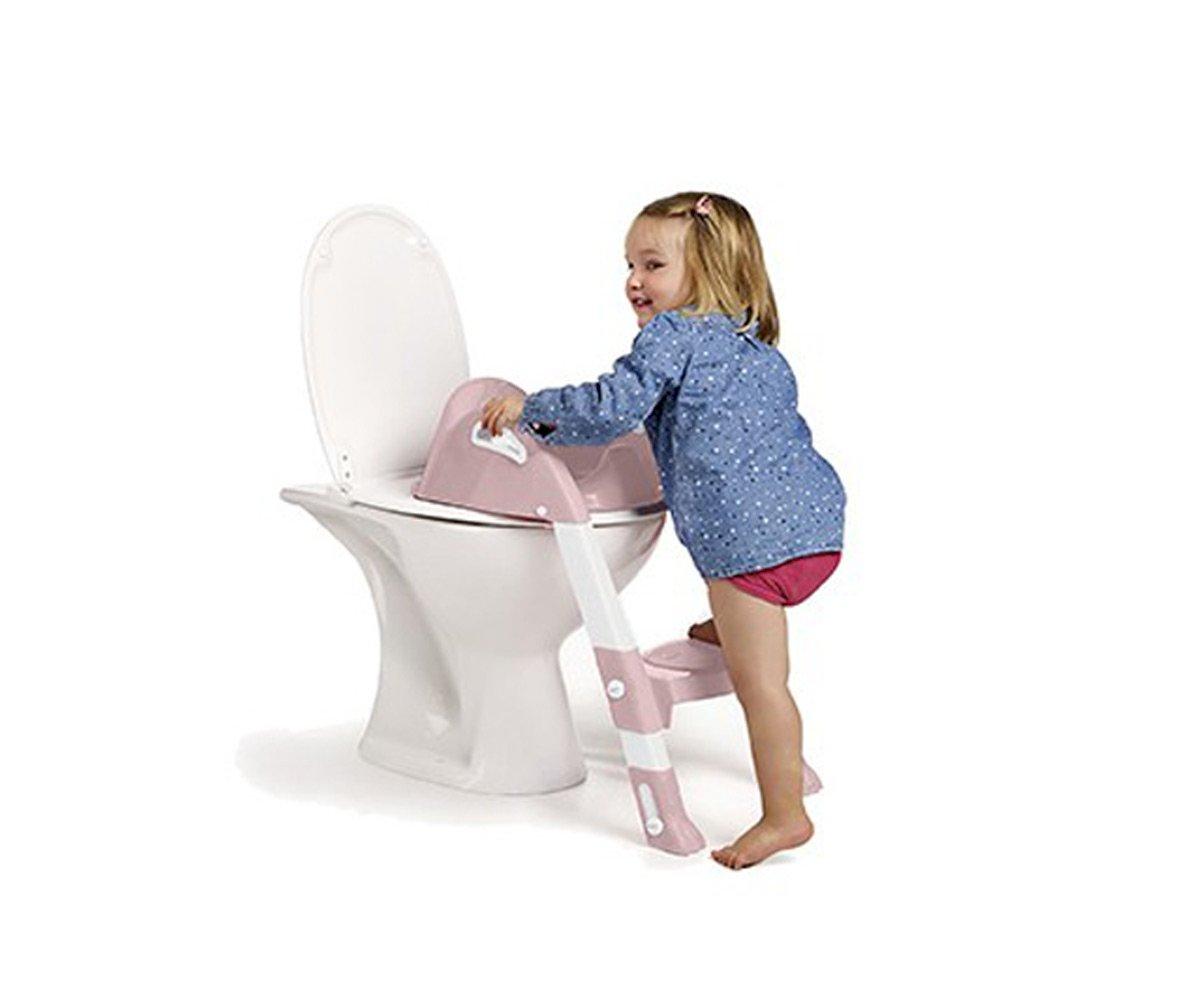 Réducteur WC Kiddyloo rose poudré/blanc cassé THERMOBABY