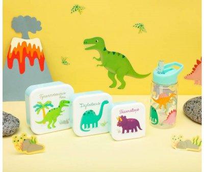 Personalised Plastic Bottle with Straw Roarsome Dinosaurs