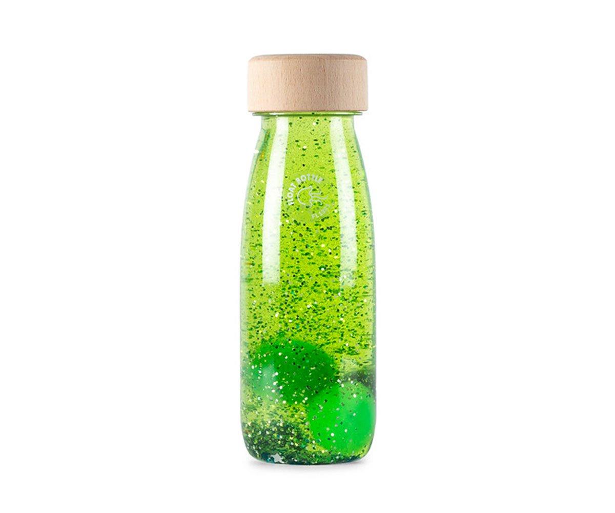 Botella Sensorial Flotante Verde