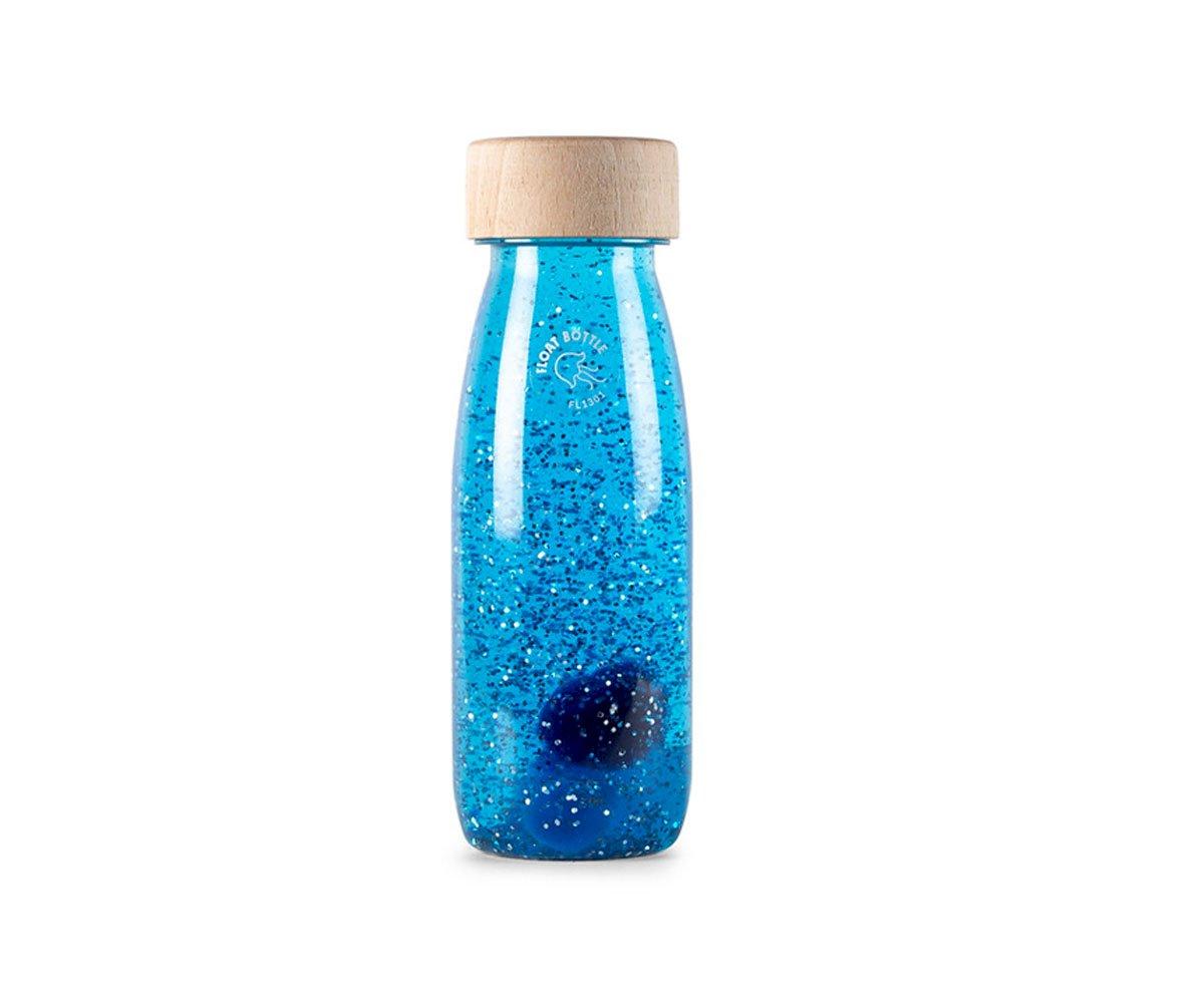 Botella Sensorial Flotante Azul