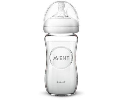 Biberon Naturel en Verre AVENT Personnalisable 240 ml