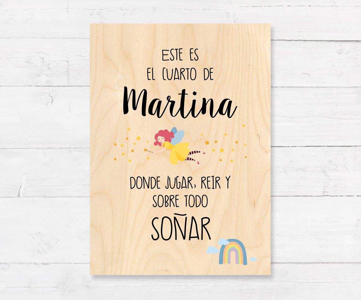 Tabla de Madera Personalizada Hada