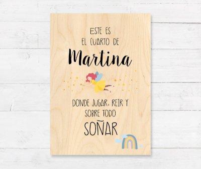 Tabla de Madera Personalizada Hada