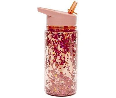 Bouteille  Paillettes Personnalisable Tritan Peach Blossom
