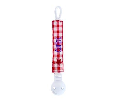 Portasucchietto Personalizzato Vichy Star Rosso