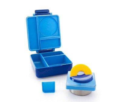 Blue Lunch Box with Thermos
