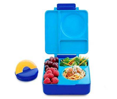 Blue Lunch Box with Thermos