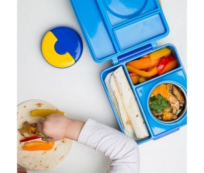 Blue Lunch Box with Thermos