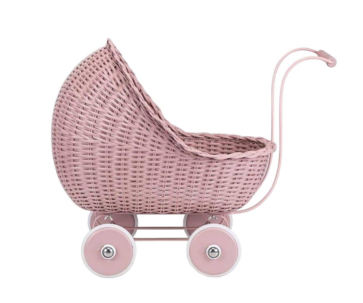 Carrito Muñecas Rosa Empolvado