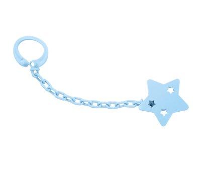 Attache-sucette toile Personnalisable Bleue
