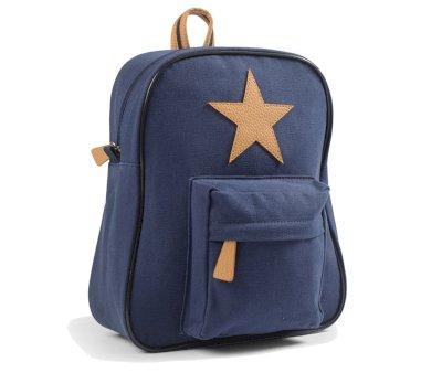 Mochila Pequea Marino con Estrella de Cuero Personalizable